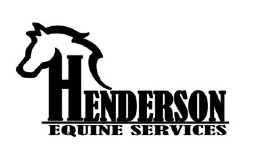 Logo of Henderson Equine Services with the outline of a horse's head